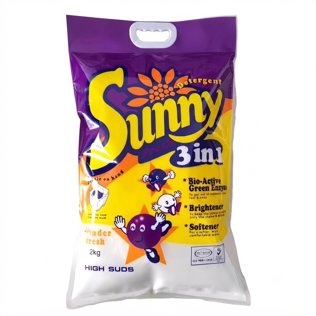 Sunny Extra Detergent 2kg – Powerful Laundry Cleaning Powder