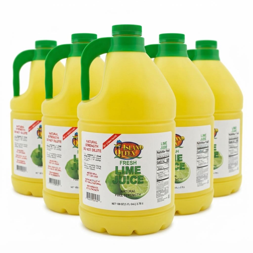 Island Queen Lime Juice 1 Gallon – 4 Count Case