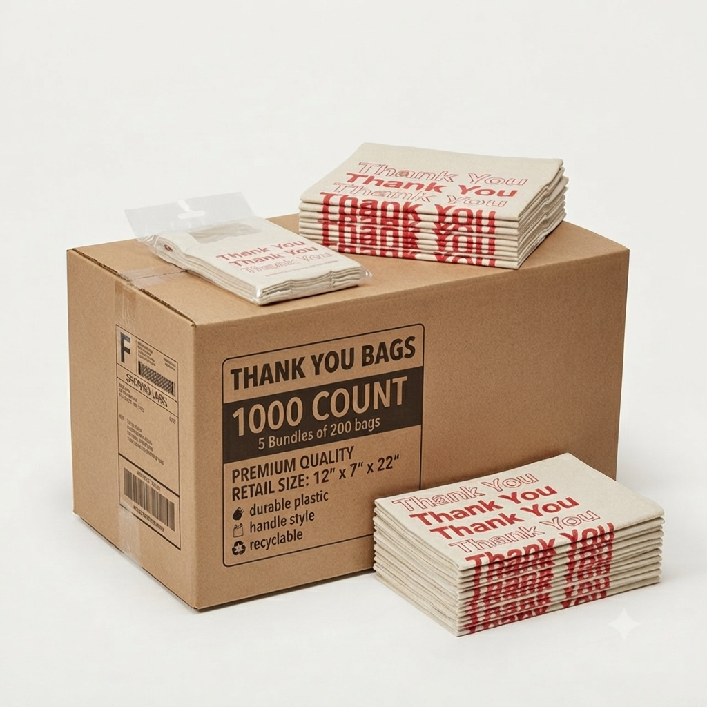 Thank You Bags – 1000 Count Pack