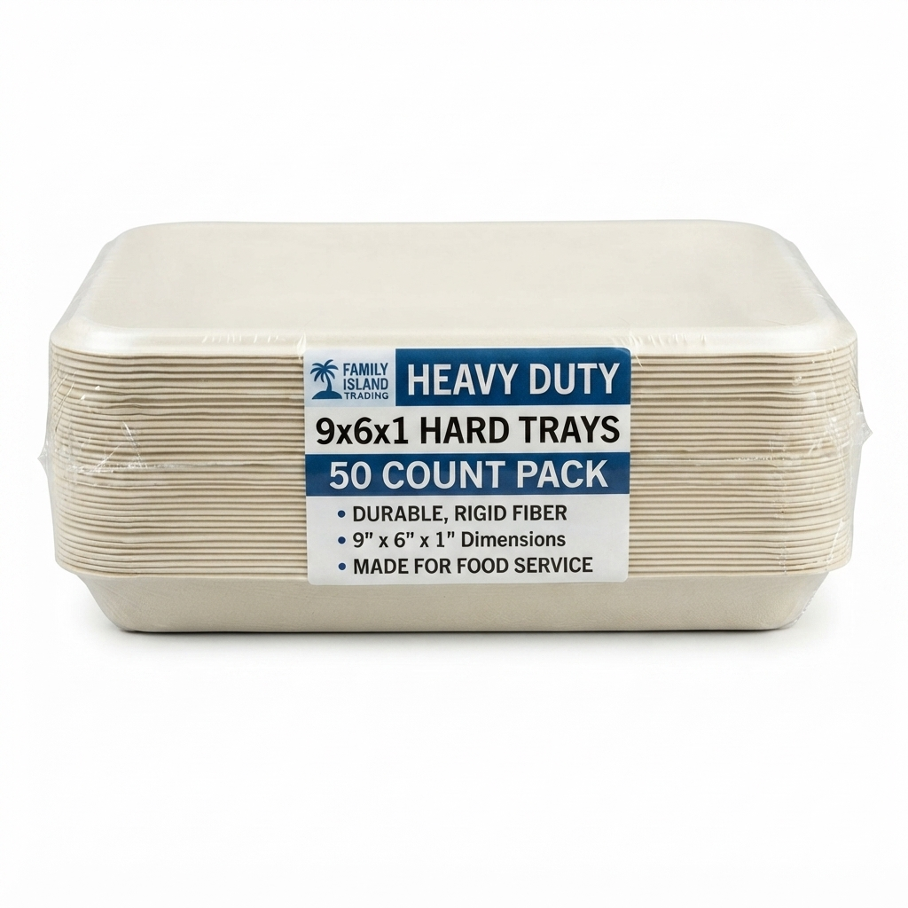 CTR 9 × 6 × 1 Hard Trays – 50 Count Pack