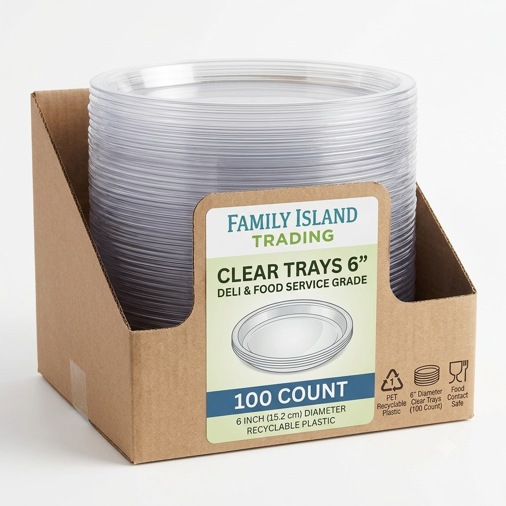 Clear Trays – 6 Inch