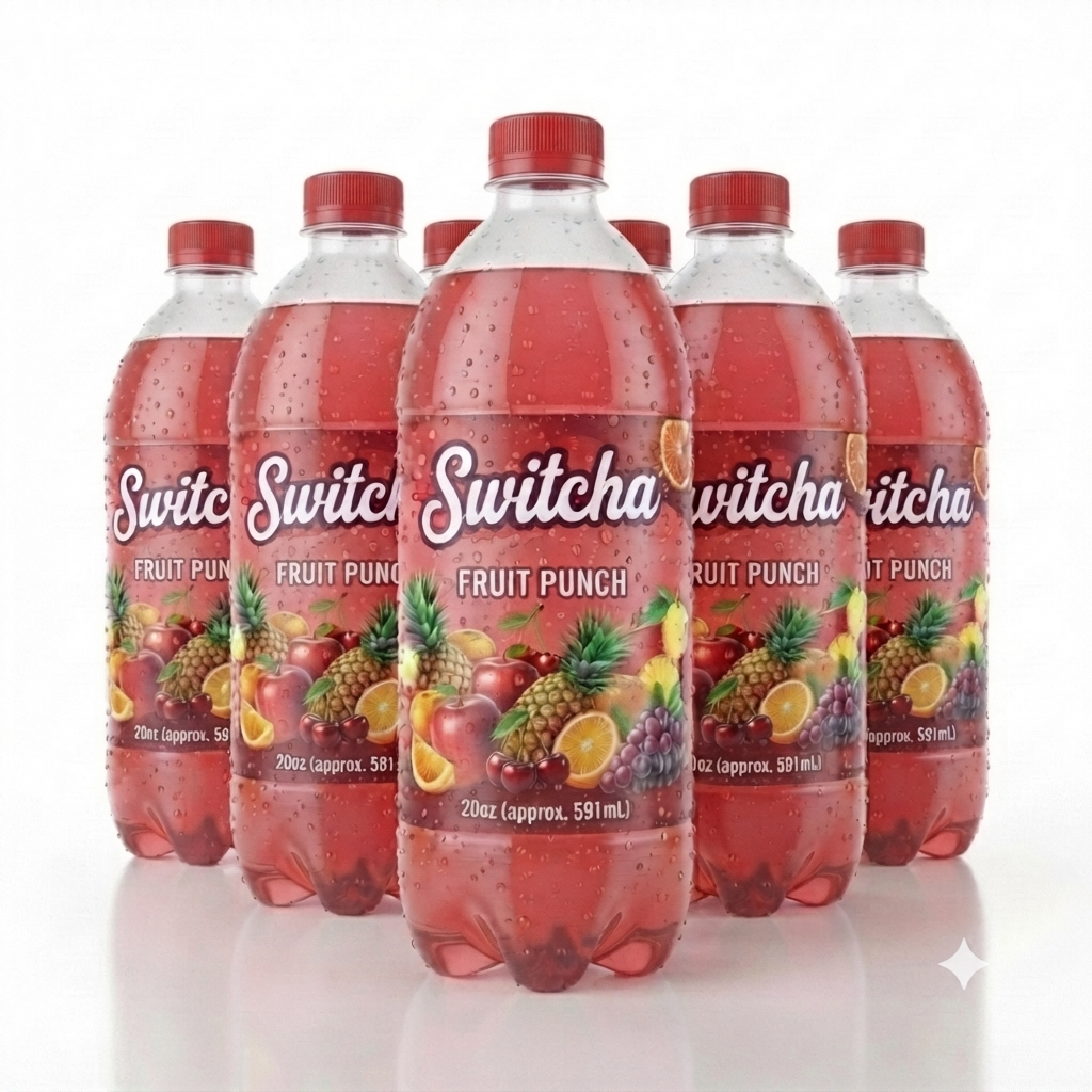 Switcha Fruit Punch – 20 oz Bottles