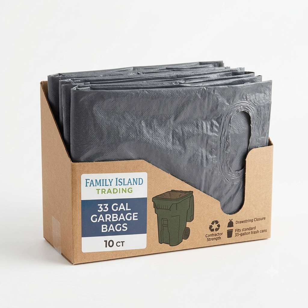 33 Gallon Garbage Bags – 10 Count