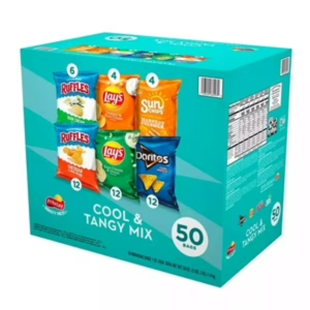 Frito Lay Cool & Tangy Chips – 50 Count Pack