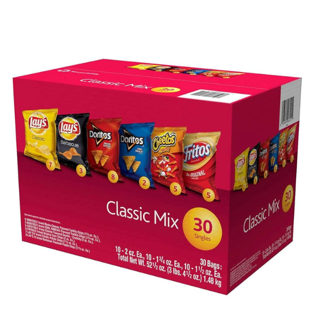 Frito Lay Variety Mix Chips – 30 Count Pack