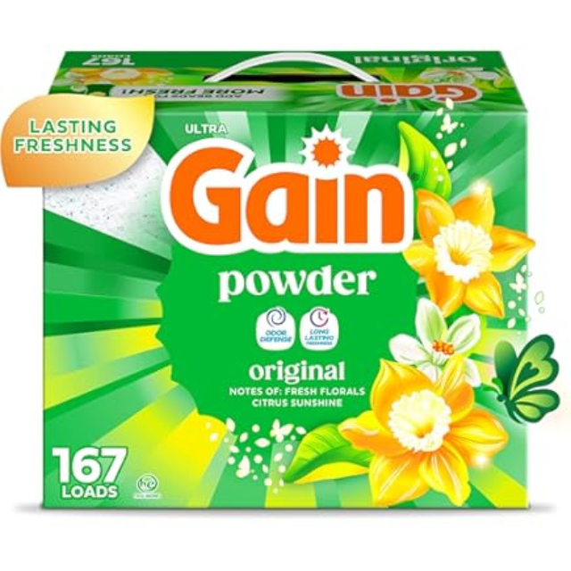 Gain Powder Laundry Detergent – 206 oz
