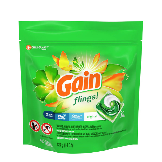 Gain Laundry Detergent Pods – 5 Count Case