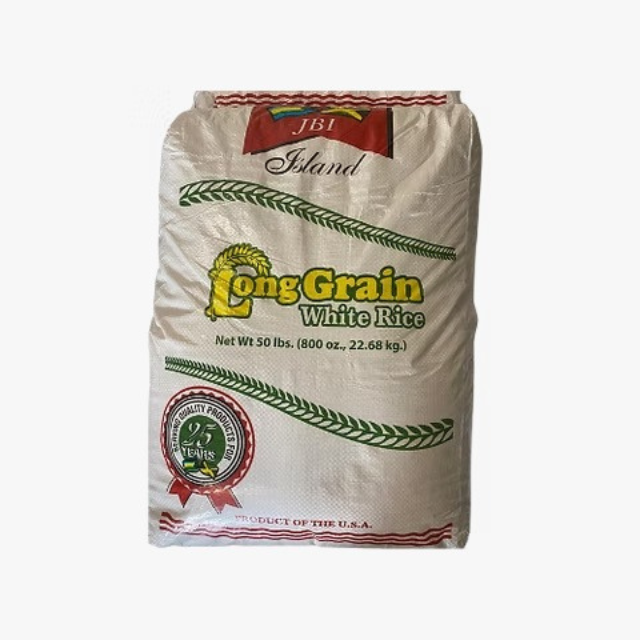 JBI White Rice 50 lbs Bag