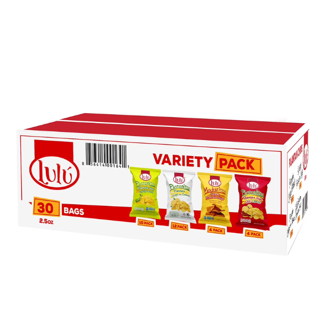 Lulu's Variety Plantain Chips – 30 Pack