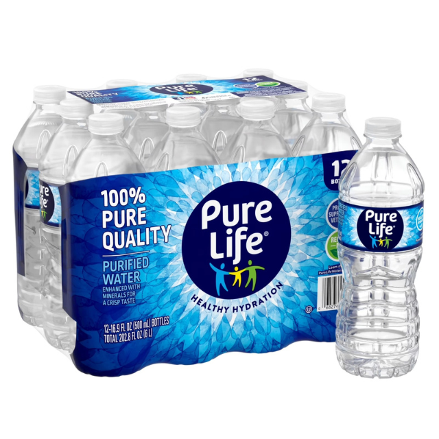 Lutra Pure Water 16.9 oz Bottles – 12 Count Pack
