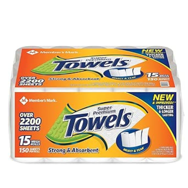 Member's Mark Super Premium Paper Towels – 150 Sheets Per Roll