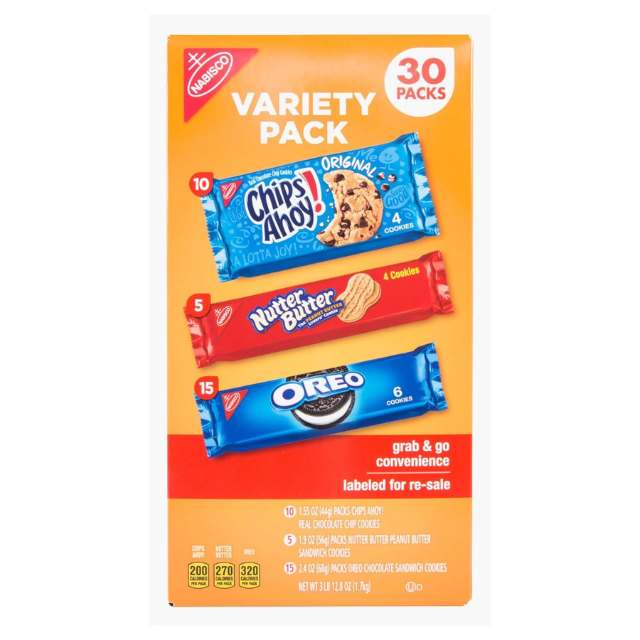 Nabisco Cookie Variety Pack – 30 Packs