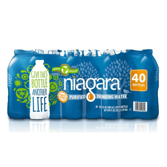 Niagara Purified Water – 40 Count Pack