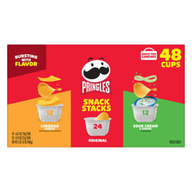 Pringles Snack Stacks Variety Pack – 48 Count