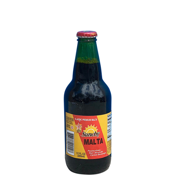 Sunchy Malta 12oz Bottle – 36 Count Case