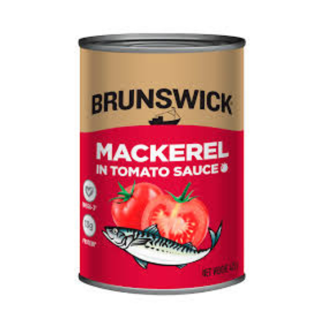 Brunswick Mackerel in Tomato Sauce – 15 oz (24 Count Case)