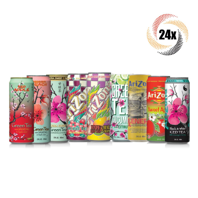 Arizona 23 oz Mixed Flavor Cans – 24 Count Case