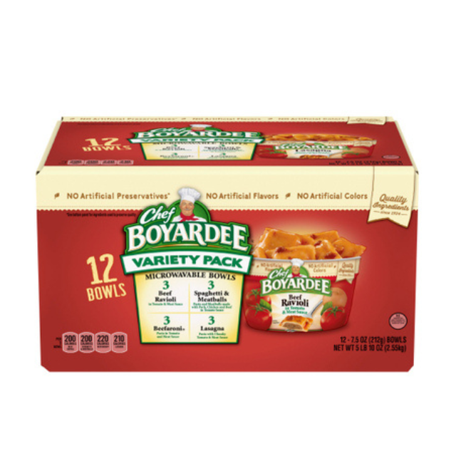 Chef Boyardee Variety Pack – 12 Count