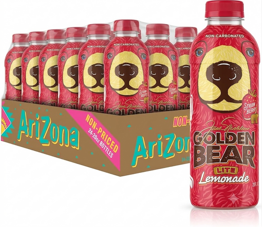Arizona Golden Bear Strawberry Lemonade – 20 oz Bottle (24 Count)