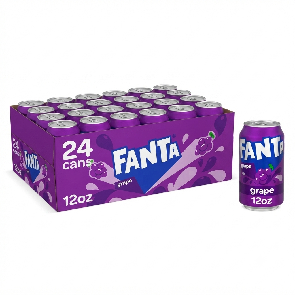 Fanta Grape Soda – 12 oz Cans (24 Count Case)
