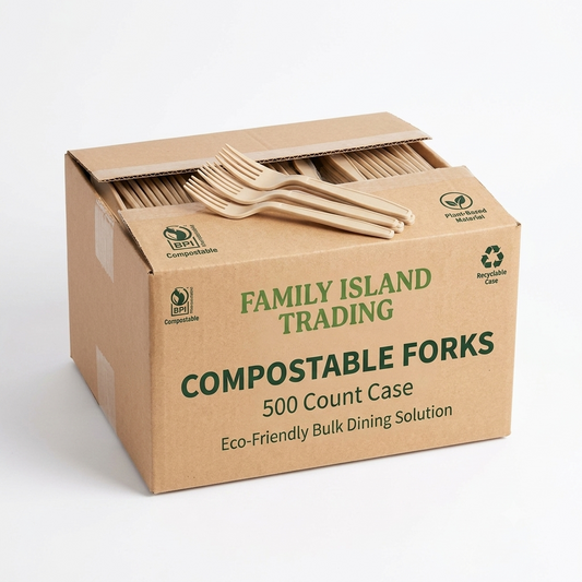 Compostable Forks – 500 Count Case