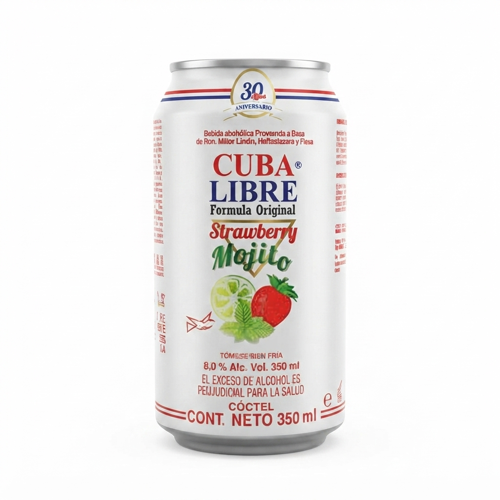 Cuba Libre Strawberry Mojito – 350 ml