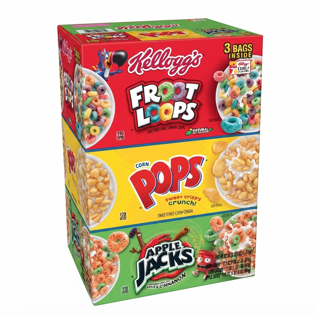 Kellogg's Tri Cereal 2 lbs 5.3 oz – 3 Bag Pack