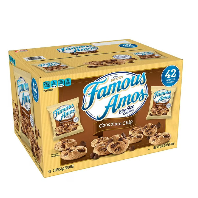 Famous Amos Chocolate Chip Cookies – 42 Count Pack