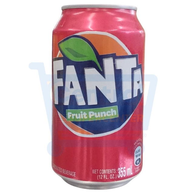 Fanta Fruit Punch Soda – 12 oz Cans (24 Count Case)
