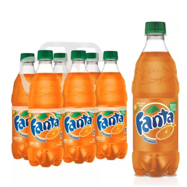 Fanta Orange Soda – 20 oz Bottles (24 Count Case)