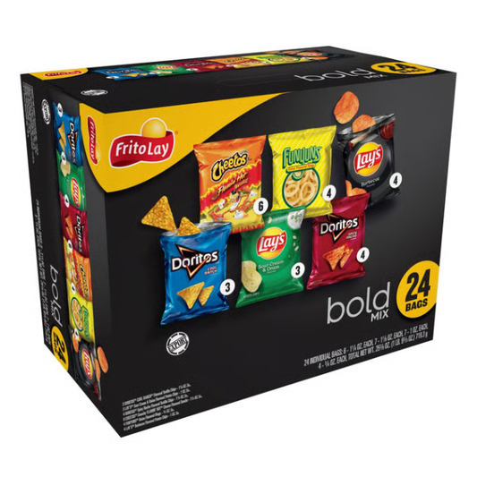 Frito Lay Bold Variety Chips – 24 Count Bag