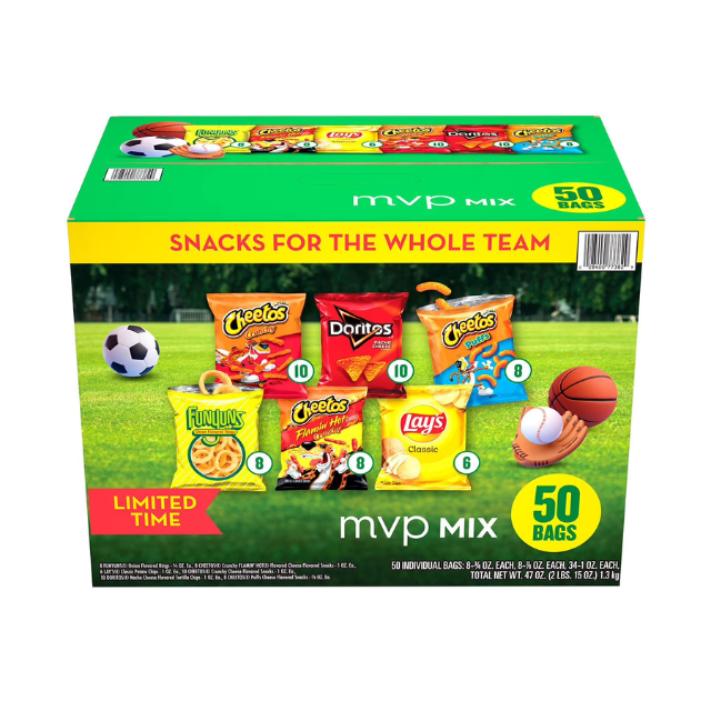 Frito Lay Chips MVP Mix – 50 Count Pack