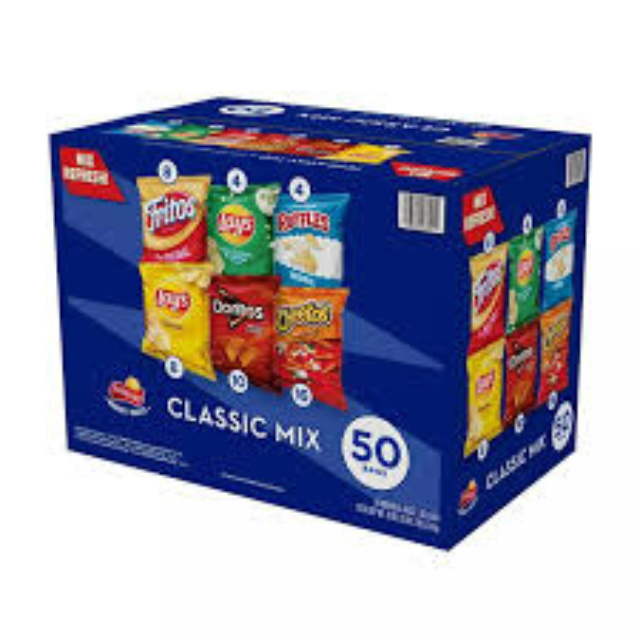 Frito Lay Classic Chips Assorted – 50 Count Box