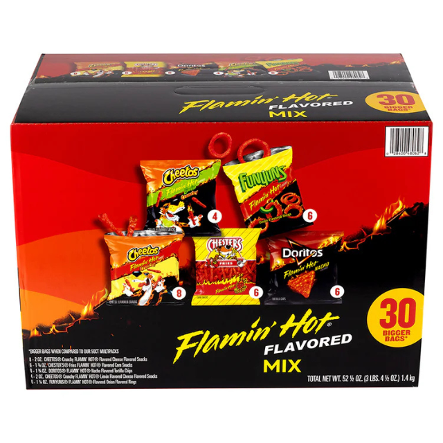 Frito Lay Flamin' Hot Mix – 30 Count Pack