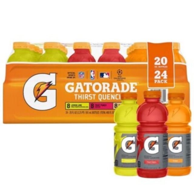 Gatorade Classic Variety Pack – 20 oz Bottles (24 Count Case)