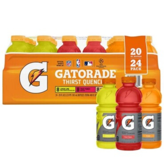 Gatorade Classic Variety Pack – 20 oz Bottles (24 Count Case)