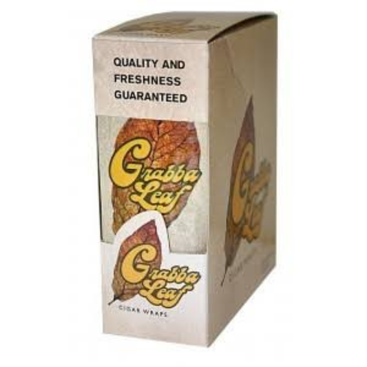 Grabba Premium Natural Leaf Wraps | 25-Count Carton