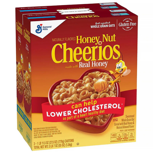 Honey Nut Cheerios Cereal – 2 Boxes