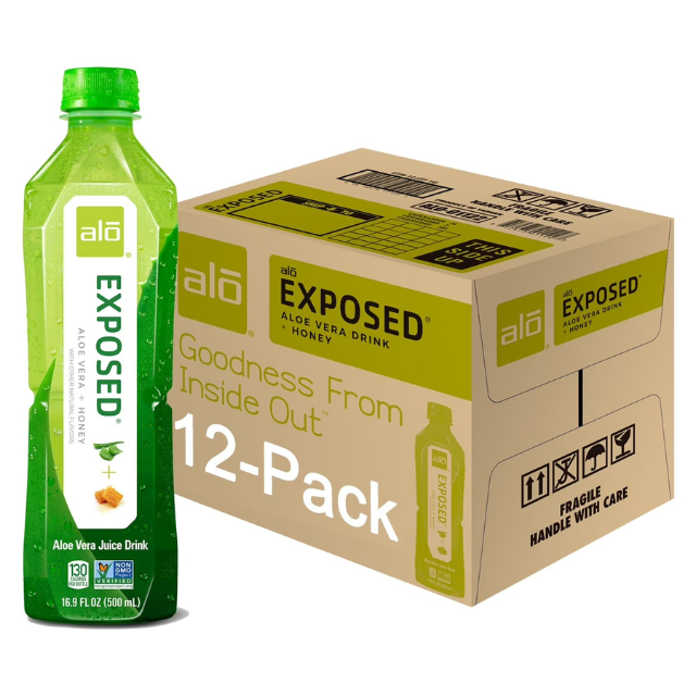 Hypo Aloe Vera Drink – 16.9 oz Bottles (12 Count Case)