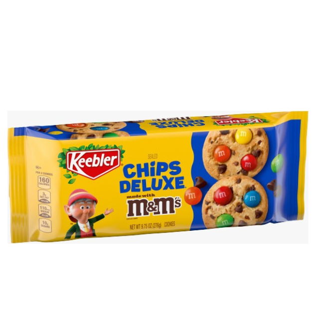 Keebler Chips Deluxe Cookies with M&M – Case
