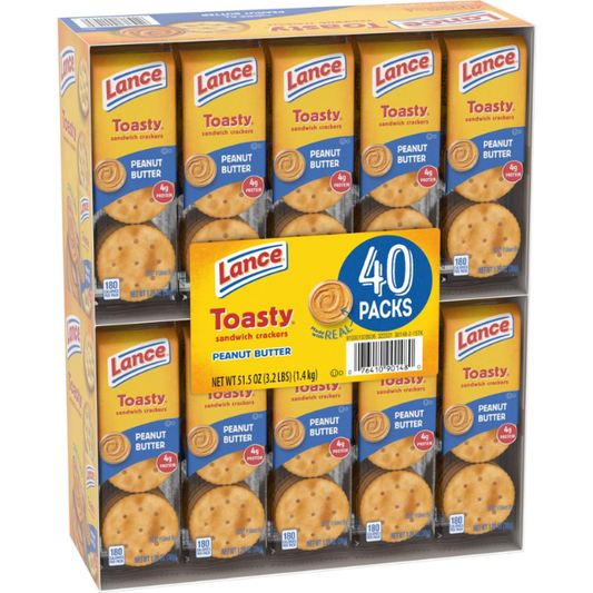 Lance Toasty Crackers – 40 Count Pack