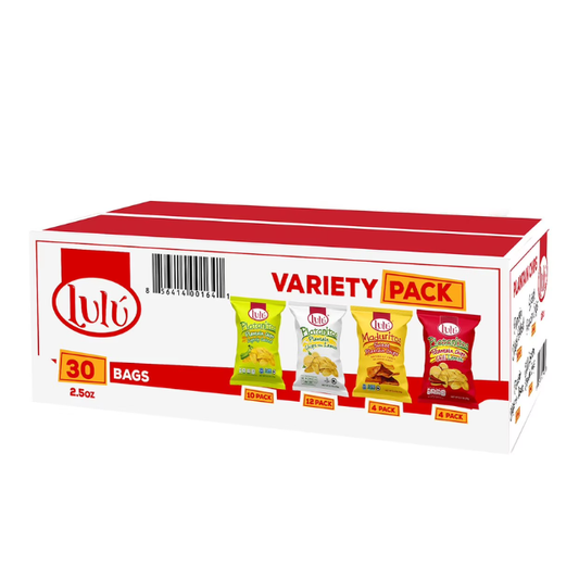 Lulu's Variety Plantain Chips – 30 Pack