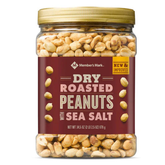Member's Mark Dry Roasted Peanuts with Salt 34.5 oz