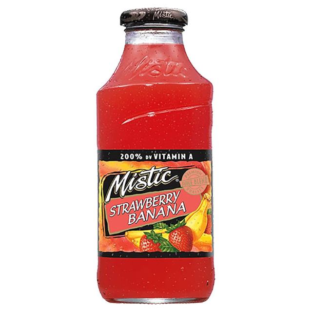 Mistic Strawberry Banana Juice 16 oz – 12 Count Case