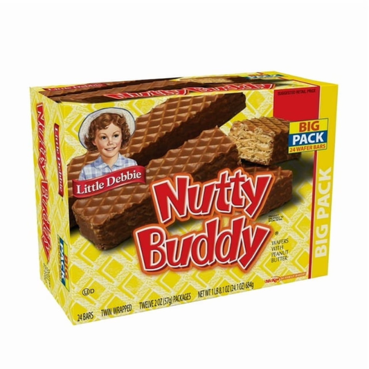 Nutty Buddy Wafer Bars – 24 Count Pack