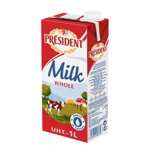 President Whole Milk 1L – 12 Count Case