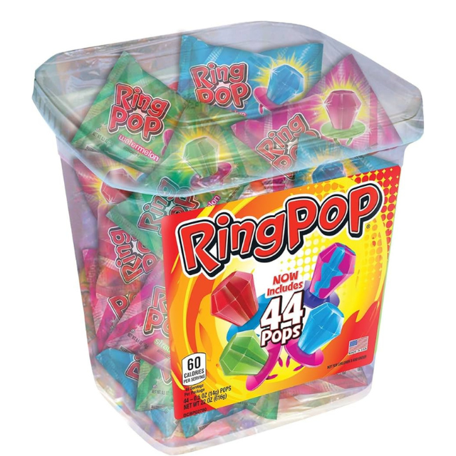 Ring Pops Candy Jar – 44 Count