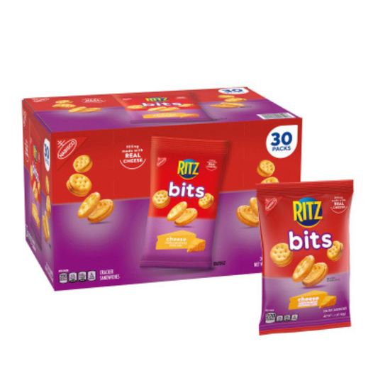 Ritz Bits Cheese Sandwich Crackers – 30 Count