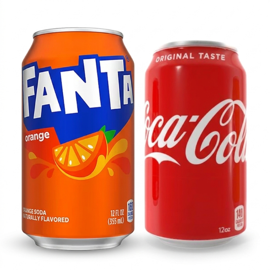 Single Coca-Cola / Fanta 12 oz Can Soda