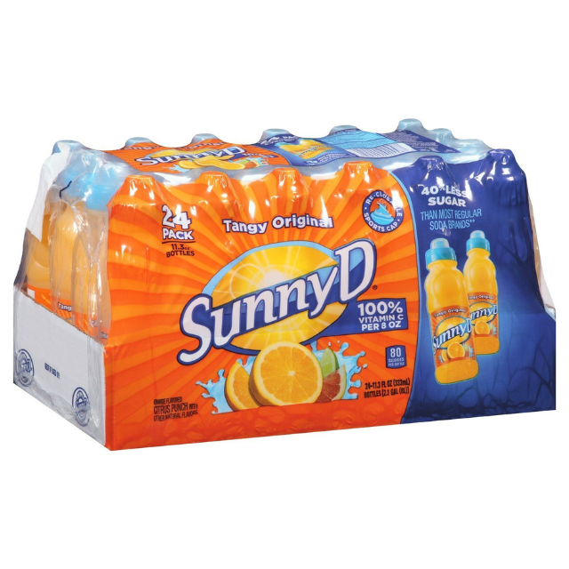 Sunny D Sports Cap Bottle – 24 Count Case